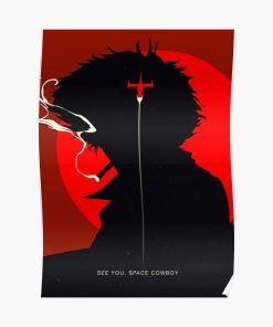 Cowboy Bebop Spike Silhouette Poster RB2910 product Offical Cowboy Bebop Merch