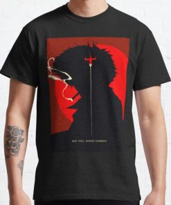 Cowboy Bebop Spike Silhouette Classic T-Shirt RB2910 product Offical Cowboy Bebop Merch