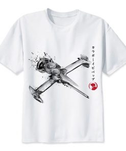 Cowboy Bebop Shirt カウボーイビバップ Spike's Speedster AM2910 Asian M / White Official Cowboy Bebop Merch